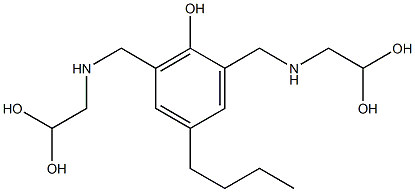 2,6-Bis[[(2,2-dihydroxyethyl)amino]methyl]-4-butylphenol 结构式