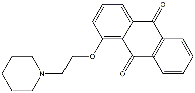 1-(2-Piperidinoethoxy)anthraquinone 结构式