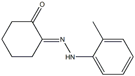 2-[2-(2-Methyl-phenyl)hydrazono]cyclohexanone 结构式