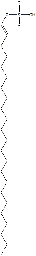 Sulfuric acid hydrogen 1-tricosenyl ester 结构式