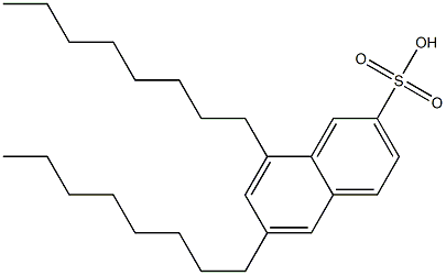 6,8-Dioctyl-2-naphthalenesulfonic acid 结构式