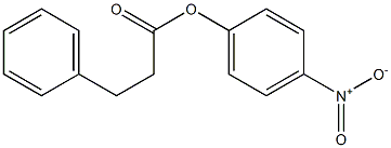 Benzenepropionic acid 4-nitrophenyl ester 结构式