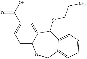 11-[[2-(Amino)ethyl]thio]-6,11-dihydrodibenz[b,e]oxepin-2-carboxylic acid 结构式