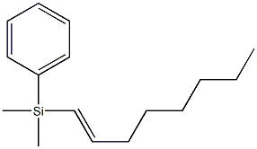 (E)-1-(Phenyldimethylsilyl)-1-octene 结构式