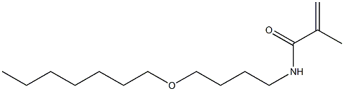 N-(4-Heptyloxybutyl)methacrylamide 结构式