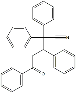 5-Oxo-2,2,3,5-tetraphenylvaleronitrile 结构式