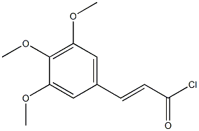 (E)-3-(3,4,5-Trimethoxy-phenyl)-acryloyl chloride 结构式