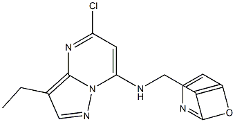 (5-Chloro-3-ethyl-pyrazolo[1,5-a]pyrimidin-7-yl)-(1-oxy-pyridin-3-ylmethyl)-amine 结构式