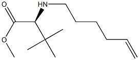 L-VALINE, N-5-HEXEN-1-YL-3-METHYL-, METHYL ESTER 结构式