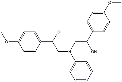 2-([2-HYDROXY-2-(4-METHOXY-PHENYL)-ETHYL]-PHENYL-AMINO)-1-(4-METHOXY-PHENYL)-ETHANOL 结构式