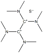 1,1,2,2-tetrakis(dimethylamino)ethane-1,2-bis(ylium) sulfide 结构式