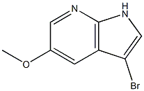 3-Bromo-5-methoxy-7-azaindole 结构式