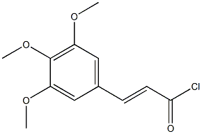 3.4.5-Trimethoxycinnamoyl chloride 结构式