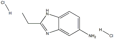 2-Ethyl-1H-benzoimidazol-5-ylaminedihydrochloride 结构式