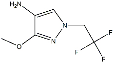 3-Methoxy-1-(2,2,2-trifluoro-ethyl)-1H-pyrazol-4-ylamine 结构式