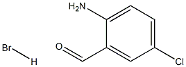 2-amino-5-chlorobenzaldehyde hydrobromide 结构式