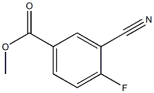 3-Cyano-4-fluorobenzoic acid methyl ester 结构式