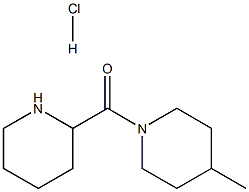 (4-Methyl-1-piperidinyl)(2-piperidinyl)methanonehydrochloride 结构式