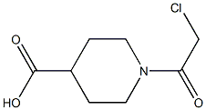 1-(2-Chloroacetyl)-4-piperidinecarboxylic acid 结构式