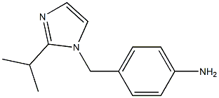 4-(2-Isopropyl-imidazol-1-ylmethyl)-phenylamine 结构式