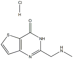 2-Methylaminomethyl-3H-thieno[3,2-d]pyrimidin-4-one hydrochloride 结构式