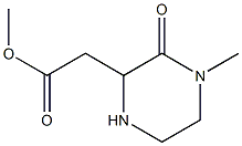 Methyl 2-(4-methyl-3-oxo-2-piperazinyl)acetate 结构式