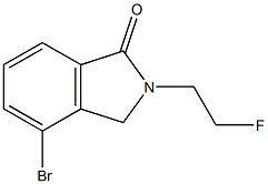 4-Bromo-2-(2-fluoroethyl)isoindolin-1-one 结构式