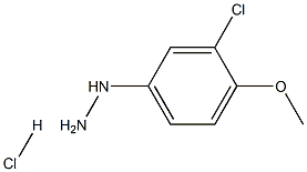 3-氯-4-甲氧基苯肼盐酸盐 结构式