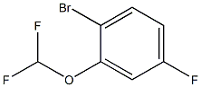 2-溴-5-氟-1-二氟苯甲醚 结构式
