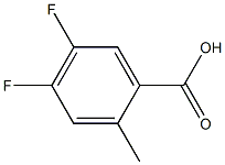 2-methyl-4,5-difluorobenzoic acid 结构式