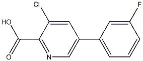 3-Chloro-5-(3-fluorophenyl)picolinic acid 结构式