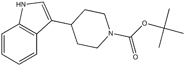 Tert-Butyl 4-(1H-indol-3-yl)piperidine-1-carboxylate 结构式
