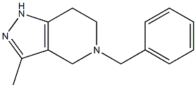 5-Benzyl-3-methyl-4,5,6,7-tetrahydro-1H-pyrazolo[4,3-c]pyridine 结构式