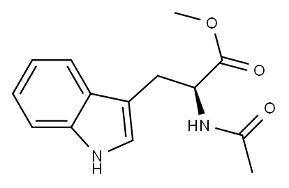 N-乙酰-L-色氨酸甲酯 结构式