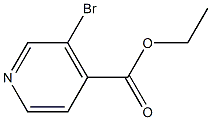 3-溴吡啶-4-甲酸乙酯 结构式