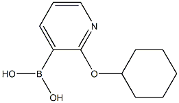 2-(Cyclohexyloxy)pyridine-3-boronic acid 结构式