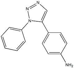 5-(4-Aminophenyl)-1-phenyl-1H-1,2,3-triazole 结构式