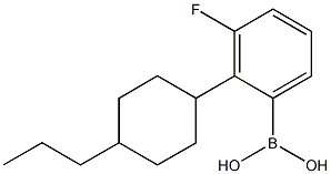 4-丙基环己基-3-氟苯硼酸 结构式