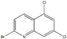 2-溴-5,7-二氯喹啉 结构式