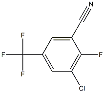 3-氯-2-氟-5-三氟甲基苯腈 结构式