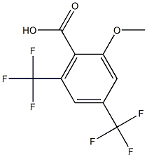 4,6-二三氟甲基-2-甲氧基苯甲酸 结构式