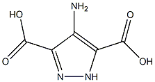 4-amino-1H-pyrazole-3,5-dicarboxylic acid 结构式