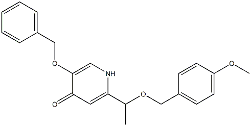 5-(benzyloxy)-2-(1-(4-methoxybenzyloxy)ethyl)pyridin-4(1H)-one 结构式