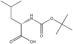 叔丁氧羰酰亮氨酸 结构式