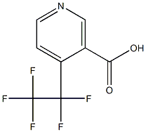 4-Pentafluoroethyl-nicotinic acid 结构式