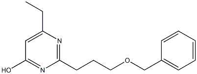 2-(3-(benzyloxy)propyl)-6-ethylpyrimidin-4-ol 结构式