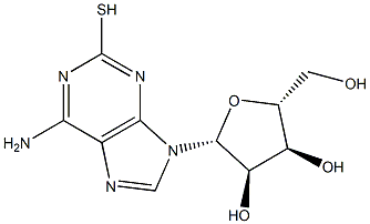 2-巯基腺苷 结构式