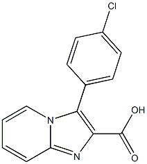 3-(4-chlorophenyl)imidazo[1,2-a]pyridine-2-carboxylic acid 结构式