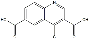 4-chloroquinoline-3,6-dicarboxylic acid 结构式