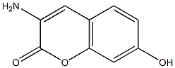 3-氨基-7-羟基香豆素 结构式